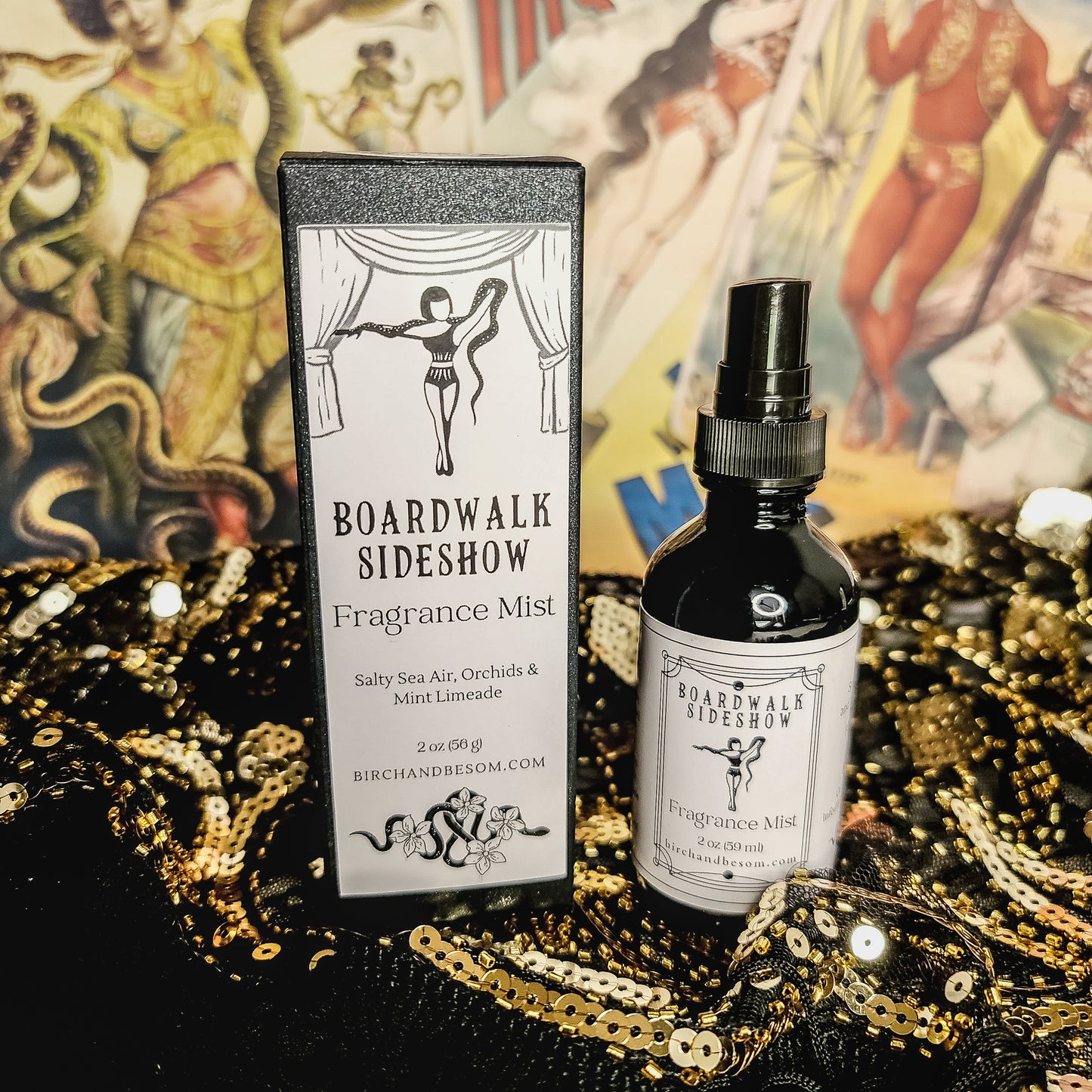 Boardwalk Sideshow Fragrance Mist - Birch & Besom