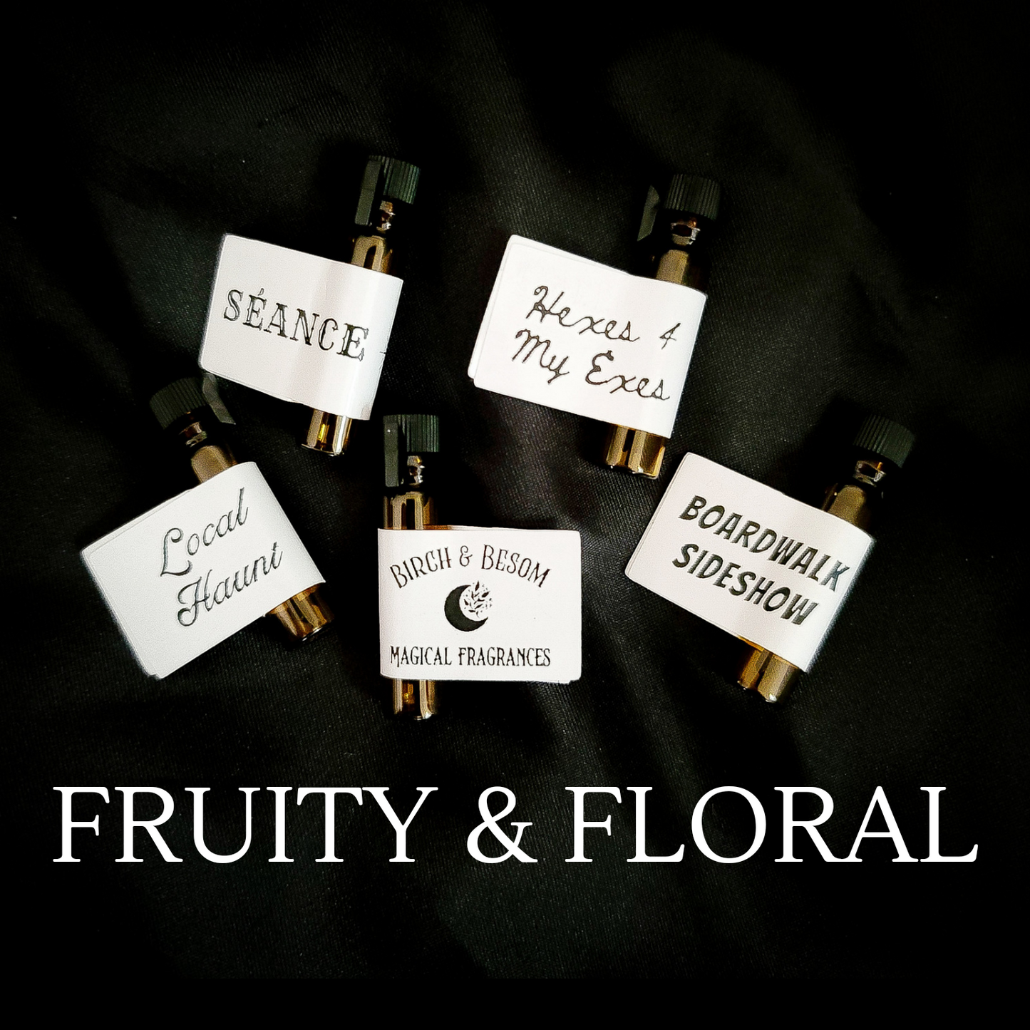 FRUITY & FLORAL Perfume Oil Sample Set - Birch & Besom